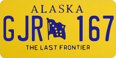 AK license plate GJR167