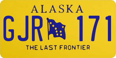 AK license plate GJR171