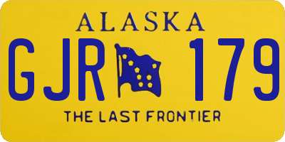 AK license plate GJR179