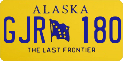AK license plate GJR180