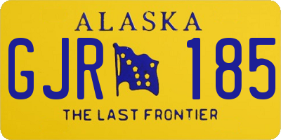 AK license plate GJR185