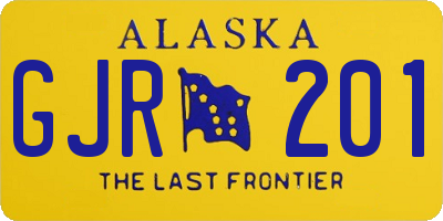 AK license plate GJR201