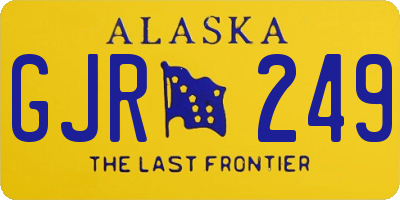 AK license plate GJR249