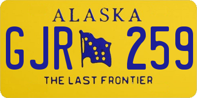 AK license plate GJR259