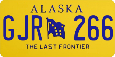 AK license plate GJR266
