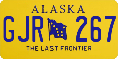 AK license plate GJR267