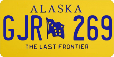 AK license plate GJR269