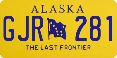 AK license plate GJR281