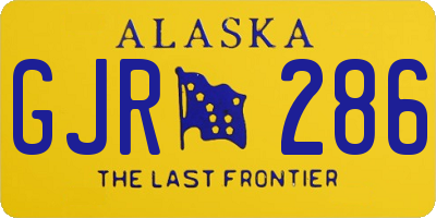 AK license plate GJR286