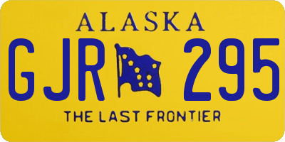 AK license plate GJR295