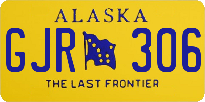 AK license plate GJR306