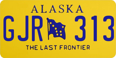 AK license plate GJR313