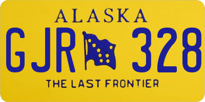 AK license plate GJR328