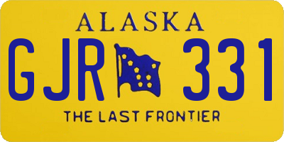 AK license plate GJR331
