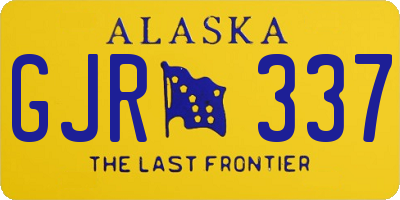 AK license plate GJR337