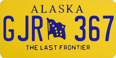AK license plate GJR367