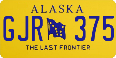 AK license plate GJR375