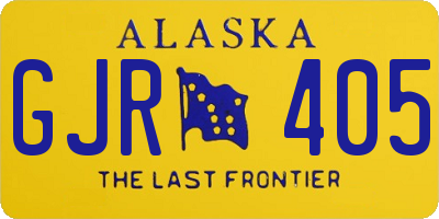 AK license plate GJR405