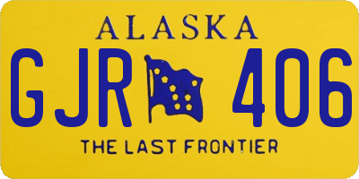 AK license plate GJR406