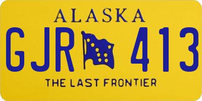 AK license plate GJR413