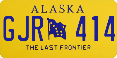 AK license plate GJR414