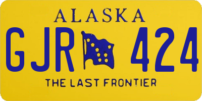 AK license plate GJR424