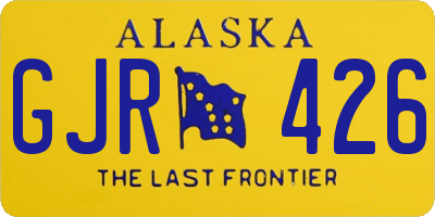 AK license plate GJR426