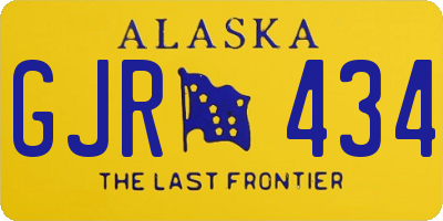 AK license plate GJR434