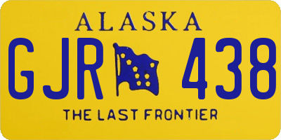AK license plate GJR438