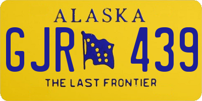 AK license plate GJR439