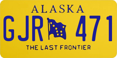 AK license plate GJR471