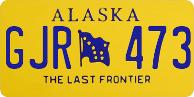 AK license plate GJR473