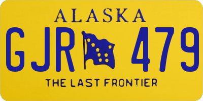 AK license plate GJR479