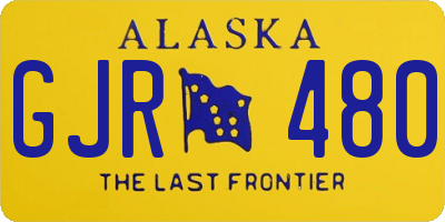 AK license plate GJR480