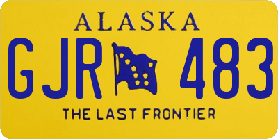 AK license plate GJR483