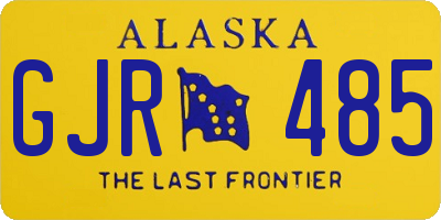 AK license plate GJR485