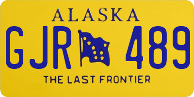 AK license plate GJR489