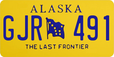 AK license plate GJR491