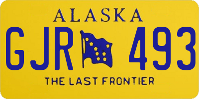 AK license plate GJR493