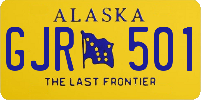AK license plate GJR501