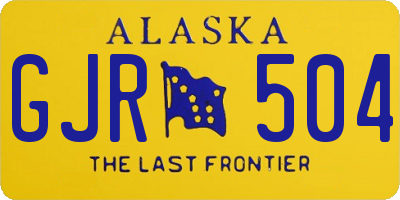 AK license plate GJR504