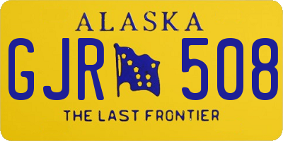 AK license plate GJR508