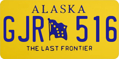 AK license plate GJR516