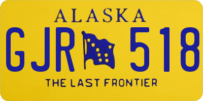 AK license plate GJR518
