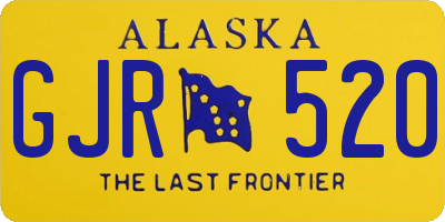 AK license plate GJR520
