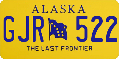 AK license plate GJR522