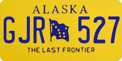 AK license plate GJR527