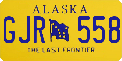 AK license plate GJR558