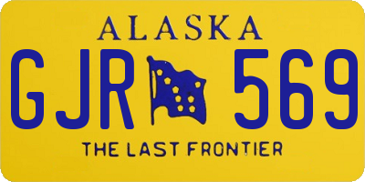 AK license plate GJR569