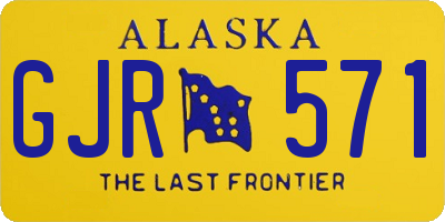 AK license plate GJR571